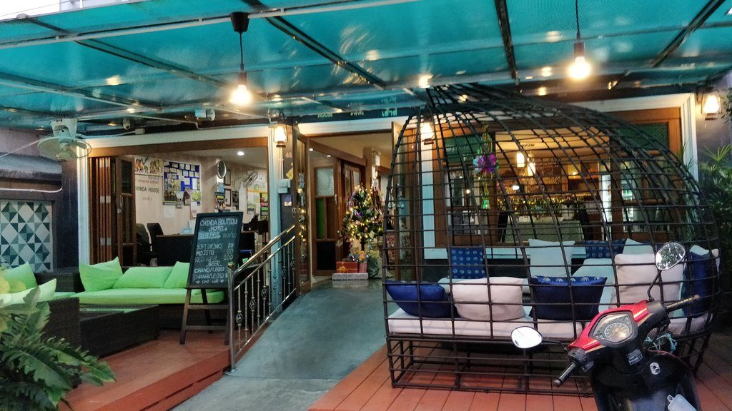 The outside of the Chindra Boutique hotel. A great place in Chiang Mai