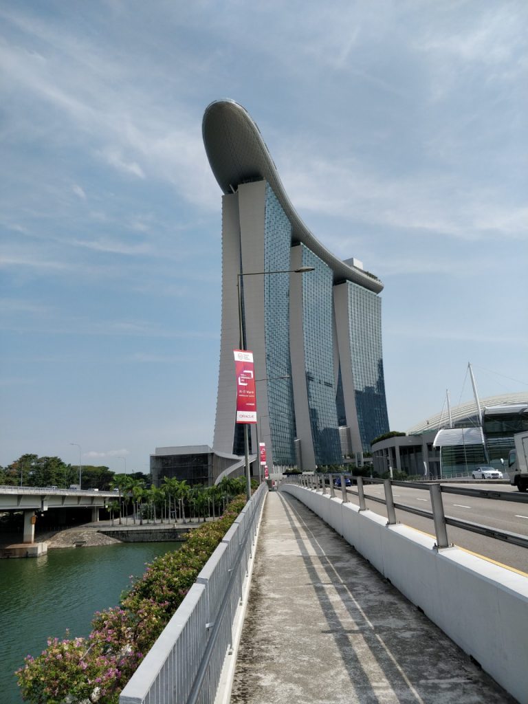 Famous Singapore hotels from a different angle.